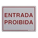 Bemfixa 6694 Placa De PS Entrada Proibida 15 X 20 Cm