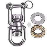 BeneLabel Swing Swivel With 2 Bearing 360 Rotation 770LB Capacity Safest Rotational Device Hanging Accessory For Web Tree Swing Aerial Dance Children S Swing Yoga Swing Sets