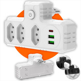 Benjamim Adaptador Universal Tomada Usb Tipo C Filtro Linha
