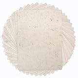 Benvo 50 Folhas De Papel De Amoreira Natural A4 Folhas Visíveis Fibra De Arroz Papel De Seda Para Impressão Para Escrever Pintar Fazer Cartões Artesanato DIY 21 X 29 7 Cm Juta