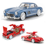 Benz 300sl Gullwing Miniatura Metal Car Clássico Antigo 1 24