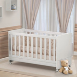 Berço Americano Multifuncional Encanto Com Rodizio De Bebe
