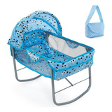 Berço Balanço Boneca Bebê Reborn Ninar Alive Milano 62 Cm