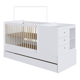 Berço Cama Multifuncional Com Auxiliar Bb023 Branco Comm