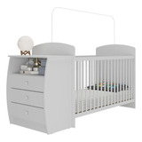 Berço Cômoda Para Colchão 60x130cm Cajuzinho Multimóveis Bb0516 Cor Branco