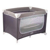 Berço Confort Bebê Cercado Chiqueirinho Portátil Baby Style Cor Cinza