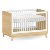 Berço Infantil Vira Cama De Mdf Quater Móveis Linha Petit