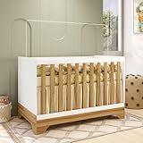 Berço Mini Cama 3 Em 1 Americano 100 Mdf Liam Retrô Espresso Móveis Branco Brilho Amêndoa