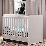 Berço Mini Cama Americano 3 Em 1 Ben Branco Brilho