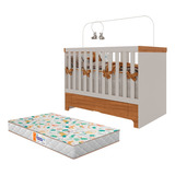 Berço Mini Cama Com Gaveta Antonella E Colchão Gazin