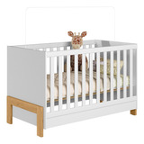 Berço Mini Cama Infantil Bebê Fantasia Plus Branco Leartam