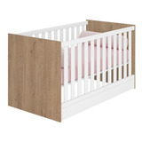 Berço Mini Cama Infantil Doce Sonho 1344 Branco Carvalho