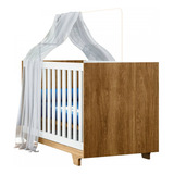 Berço Mini Cama Life 100 Mdf Branco Madeirado Ypê 
