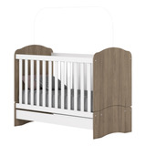 Berço Mini Cama Regulável 2 Em 1 Com Suporte Pra Mosquiteiro