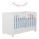 Berço Mini Cama Rodízios Encanto Certificado Inmetro Bco Cor Branco