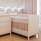 Berço Multifuncional 2 Em 1 Linha Cozy Em Mdf Branco Fosco Marca Quater
