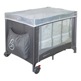 Berço Para Bebe Cercado Tela Galzerano Portátil Triton 2035 Cor Grafite