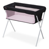 Berço Para Bebê Compacto Dobrável 9kg Snuggle Rosa Maxi Baby