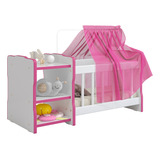 Berço Para Boneca Cristal Ursinho Brinquedo Infantil Criança