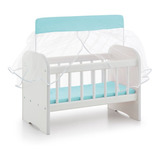 Berço Para Boneca Enxoval Azul Reborn Baby Menino Boy