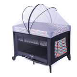 Berço Portátil Com Mosquiteiro Sleep Até 18kg Colorê Voyage