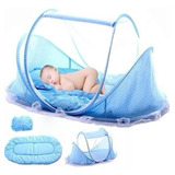 Berço Tenda Cercadinho Portátil Mosquiteiro Colchão Bebe