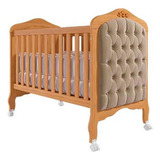 Berço Vira Mini Cama Com Capitone Nature Branco Capuccino