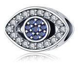 Berloque Olho Azul Prata 925 Design
