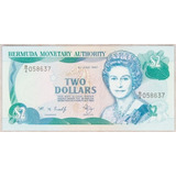 Bermuda Bela Cédula 2 Dollars