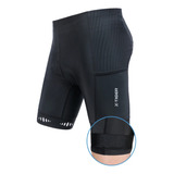 Bermuda Ciclismo Bike Forro Gel Com Bolso Masculino Prot Uv