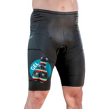 Bermuda Ciclismo Masculina Forro Gel Short Pedal Bike Way Uv