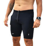 Bermuda De Compressão Masculina Com Bolso Corrida