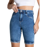 Bermuda Feminina Sawary Jeans Com Lycra 276298