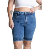 Bermuda Feminina Sawary Jeans Plus Size