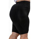 Bermuda Feminino Ciclista Plus Size Até O Joelho Confortável
