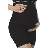 Bermuda Gestante Cotton Mondress Cintura Alta Plus Size
