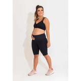 Bermuda Gestante Short Legging Ciclista Roupa Gravida Suplex