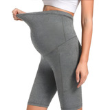 Bermuda Gestante Shorts Maternidade Grávida Legging Plus