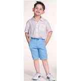 Bermuda Infantil Jeans Sarja Masculina Cores