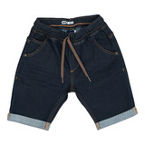 Bermuda Jeans Infantil Masculina Cos Cd Shorts Clube Do Doce