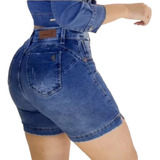 Bermuda Jeans Meia Coxa 36 Ao 50 Empina Bumbum Plus Size