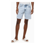 Bermuda Masculina Jeans Pockets Calvin Klein Azul Claro