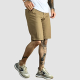 Bermuda Masculina Sarja Jeans Social Brim Short Colorida