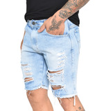 Bermuda Masculina Slim Jeans Barata Nova