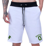 Bermuda Moletom Liga Basquete Times Shorts Plus Size