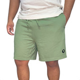 Bermuda Moletom Masculina Shorts Bolso Cordão