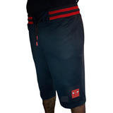 Bermuda Nba Sintética Team Logo Chicago Bulls Preta Nb566