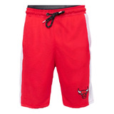 Bermuda Nba Sintética Team Logo Chicago Bulls Vermelha N965