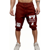 Bermuda New York Masculina Jogger Short Esportivo Lançamento