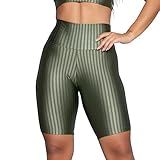Bermuda New Zig Bella Fiore Modas Feminina Ciclista Fitness 3D Ikat Tamanho GG Cor Verde Gênero Feminino